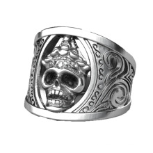 Ready to Ship High Quality Alloy Jewelry Vintage Skull Ring for Men